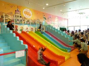 a group of children playing in a play room with slides at Kuwana Park Hotel - Vacation STAY 66857v in Kuwana