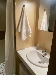 Phòng tắm tại Einliegerwohnung am Wald