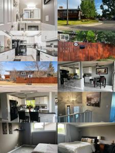 een collage van foto's van een huis bij hunter' s new home! in Calgary