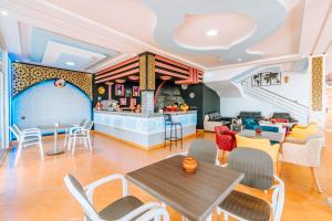 Posezení v ubytování auberge Lacasa latifa vue sure mere moulay bousselham