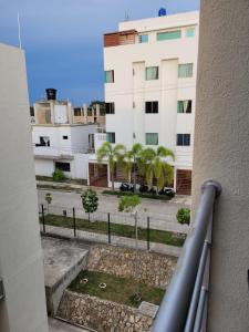 a view from a balcony of a building at Apartamento Tranquilo para Descansar in Sincelejo