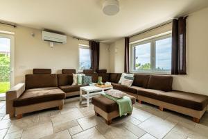 Posezení v ubytování Luxury Pool Villa Gradin