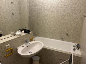 Koupelna v ubytování Auberge du désert