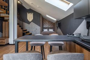 Eldhús eða eldhúskrókur á Didukh Eco Hotel&Spa