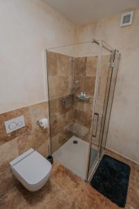 Koupelna v ubytování Apartmány Kurovický lom