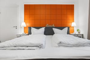 Postel nebo postele na pokoji v ubytování Ferienwohnung Carlotta