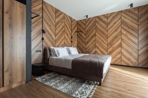 Rúm í herbergi á Didukh Eco Hotel&Spa