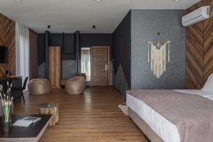 Rúm í herbergi á Didukh Eco Hotel&Spa