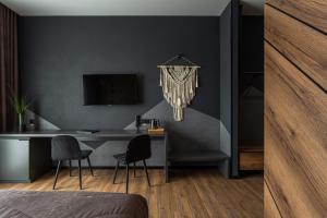 Sjónvarps- og/eða afþreyingartæki á Didukh Eco Hotel&Spa