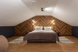 Rúm í herbergi á Didukh Eco Hotel&Spa