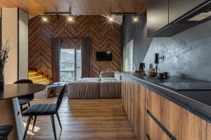 Rúm í herbergi á Didukh Eco Hotel&Spa