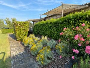 A garden outside Fattoria Borgonuovo