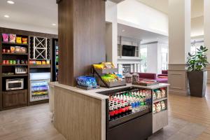 a grocery store with a large display of drinks at Hilton Garden Inn Cleveland Downtown in Cleveland