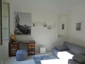 Χώρος καθιστικού στο Historic center Lake Como Bellano Modern studio