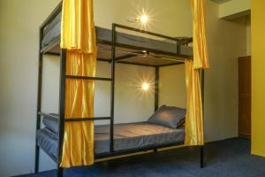 Giường trong phòng chung tại Firefly Hostel