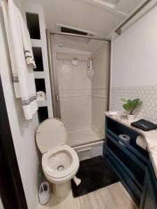 Un baño de The Torres' Camper Experience!