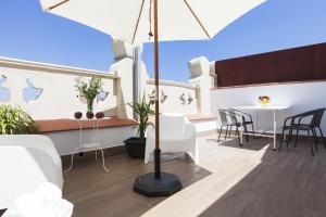Balkón nebo terasa v ubytování Aspasios Charming Flats
