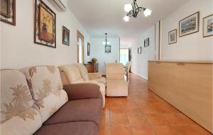 Χώρος καθιστικού στο Beach Front Apartment