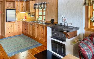 A kitchen or kitchenette at Awesome Home In Glava With Sauna