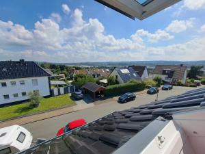 uma vista do telhado de uma casa em Wohnung (Studio) in Hattingen an der Ruhr em Hattingen