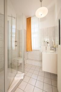 Koupelna v ubytování Hotel Kronprinz