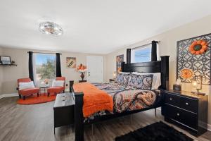 Un lugar para sentarse en Desert Serenity in Yucca/Joshua Tree w/AC & Fire pit