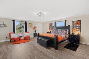 Un lugar para sentarse en Desert Serenity in Yucca/Joshua Tree w/AC & Fire pit