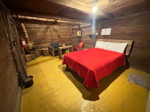 Postel nebo postele na pokoji v ubytování Cabañas Del Valle