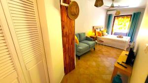 Postel nebo postele na pokoji v ubytování Sweet Payot : Studio avec Spa privé et piscine