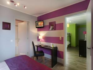 Kuchyň nebo kuchyňský kout v ubytování Hotel Myrtilles