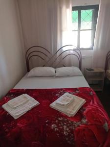 Ένα ή περισσότερα κρεβάτια σε δωμάτιο στο HOTEL RECANTO DOS BURITIS