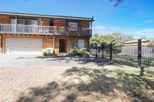 Bygningen som feriehuset ligger i