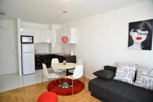 Kuchyň nebo kuchyňský kout v ubytování Golden Gate Apartment Zadar