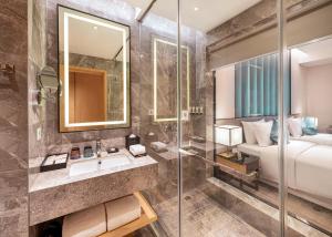 Vonios kambarys apgyvendinimo įstaigoje Qin Huang Yong An Boutique Hotel