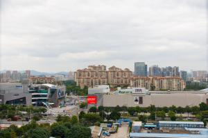 Uma vista geral de Cantão ou a vista da cidade a partir do hotel