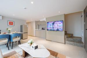 A cozinha ou kitchenette de Livetour Hotel Sanxi Metro Guangzhou