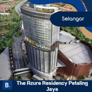 Kampong Baharu Sungai WayにあるThe Azure Residency Petaling Jayaの建屋の絵付け