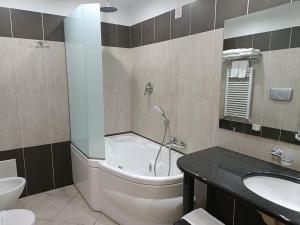 Koupelna v ubytování Green Hotel Ninfa