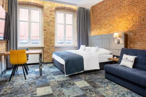 Apartamenty Browar Luxury Old Town Poznań 24h的休息区