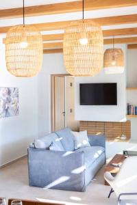 Posezení v ubytování Villa Aeraki -private sea access in Sivota Bay