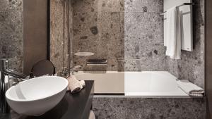 Koupelna v ubytování Hotel Britannia