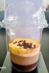 a plastic container with a dessert in it at Hamse Love Tour in Ấp Thiẹn Ái