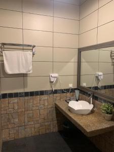 Koupelna v ubytování I Garden Hotel