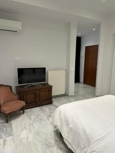 Televízia a/alebo spoločenská miestnosť v ubytovaní Palace Apartment
