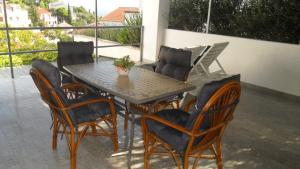 Balkón alebo terasa v ubytovaní Apartments Aba