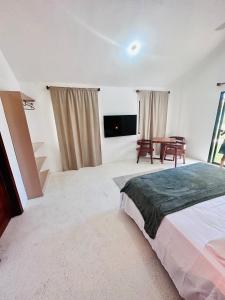 Postel nebo postele na pokoji v ubytování 2 bungalows avec piscine