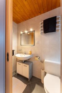 Koupelna v ubytování Gästehaus -Pension Edelweiss + 32 fotografií