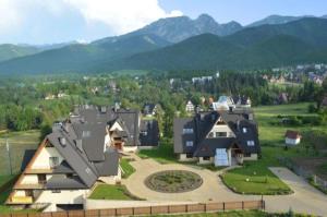 Pohľad z vtáčej perspektívy na ubytovanie Szymoszkowa Residence