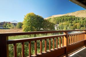 a view from the deck of the house at 2 Alpes - appartement 2-4 pers in Les Deux Alpes