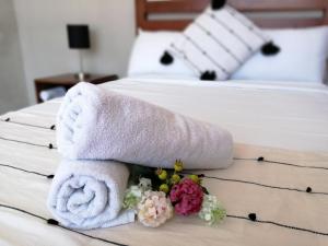 Postel nebo postele na pokoji v ubytování Hotel Casa Piedad
